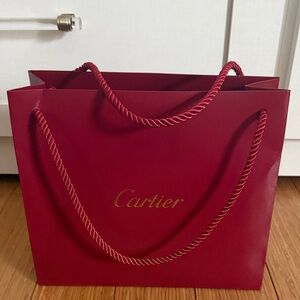 Cartier Deep Red Women's shopping bag